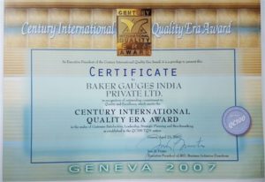 BGIPL awarded the Century International Quality Award in Geneva